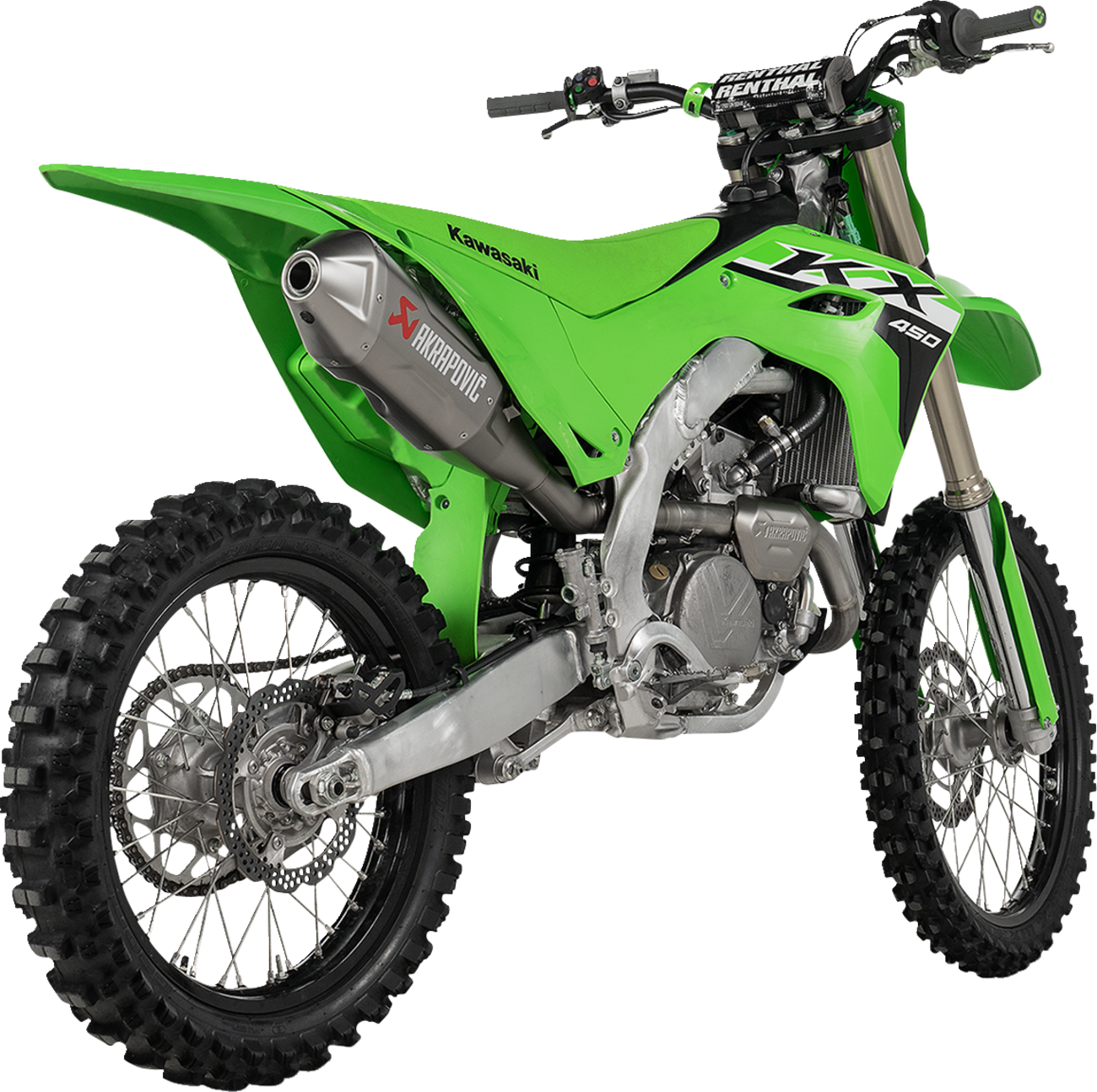 Akrapovic Evolution Line Exhaust System - Titanium 2024-2025 Kawasaki KX450 / 2024-2025 Kawasaki KX450X