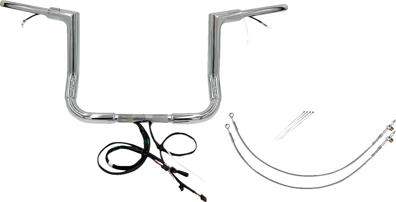 Fat Baggers Inc. 1 1/2" Wired Flat Top Handlebar Kit For Harley Touring 2014-2015