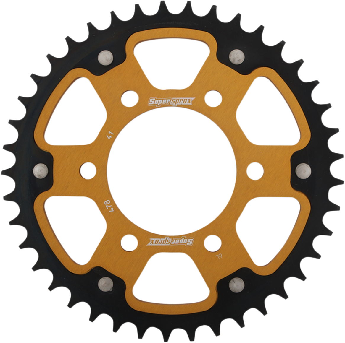 Supersprox Stealth Rear Sprocket - 41 Tooth - Gold - Kawasaki 41T