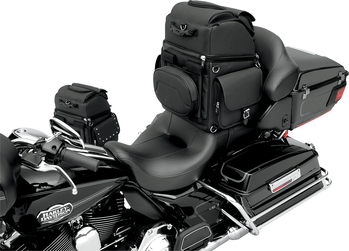 SADDLEMEN BR3400EX Combination Backrest, Backseat, and Sissy Bar Bag