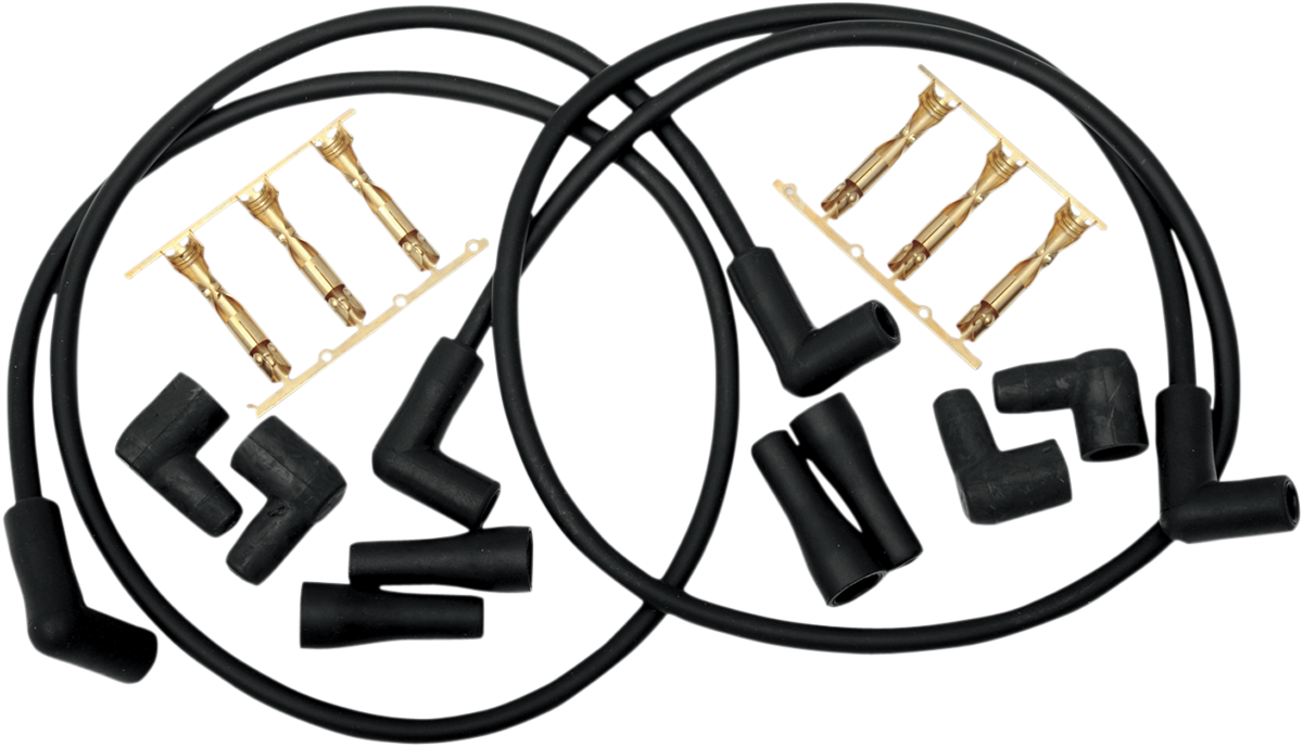 Compu-fire 8mm Spark Plug Wire Set - 41" Black