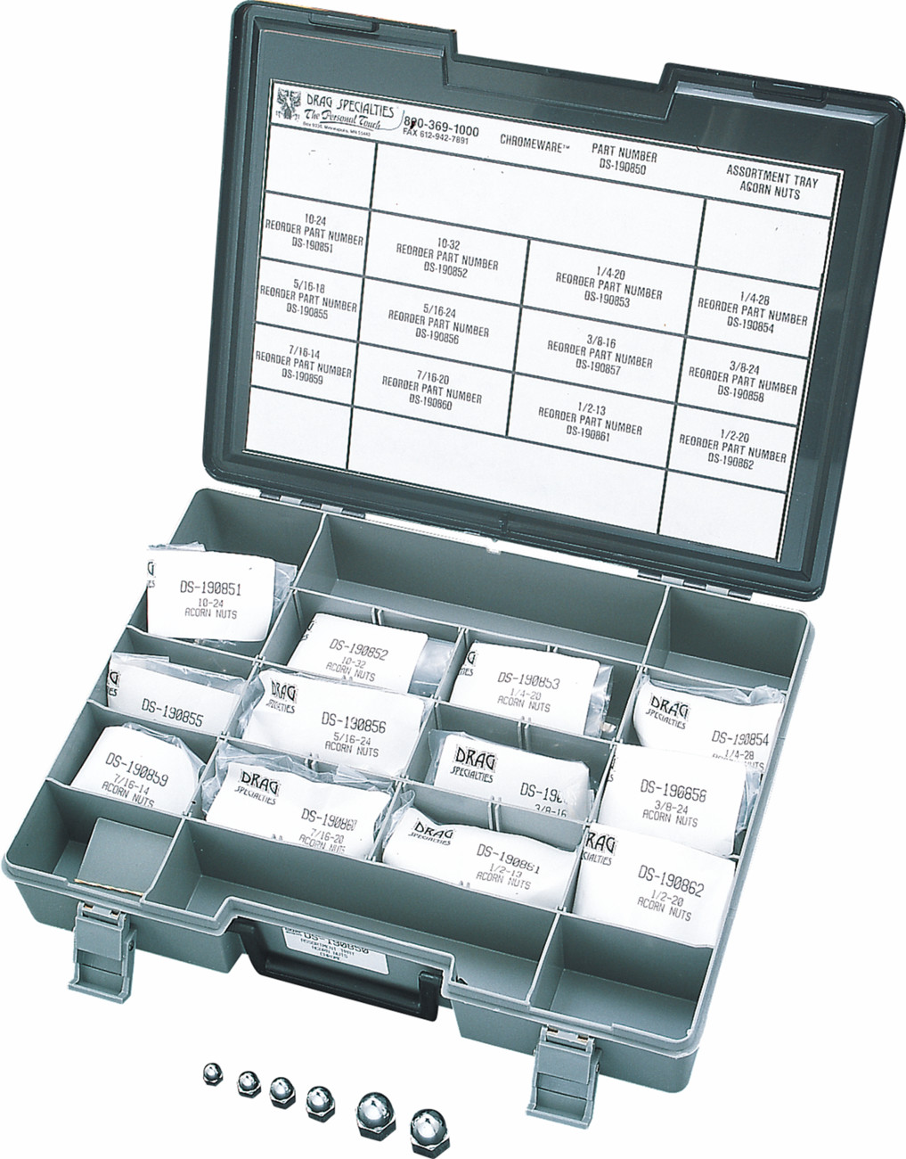 Drag Specialties Acorn Nut Assortment Kit