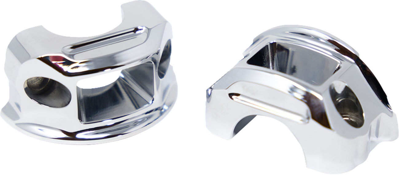 Kodlin usa Perch Clamps - Brake/Clutch - Chrome Harley Davidson