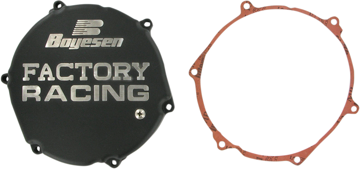 Boyesen Clutch Cover - Black - Kawasaki