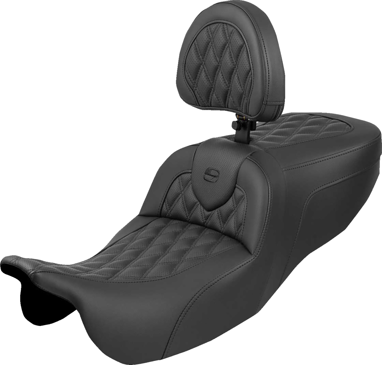 Saddlemen Roadsofa™ Seat - with Backrest - Lattice Stitch - FLRT/FLTRT '15-'25 2015-2025 Harley Davidson FLRT Freewheeler / 2023-2025 Harley Davidson FLTRT Road Glide 3