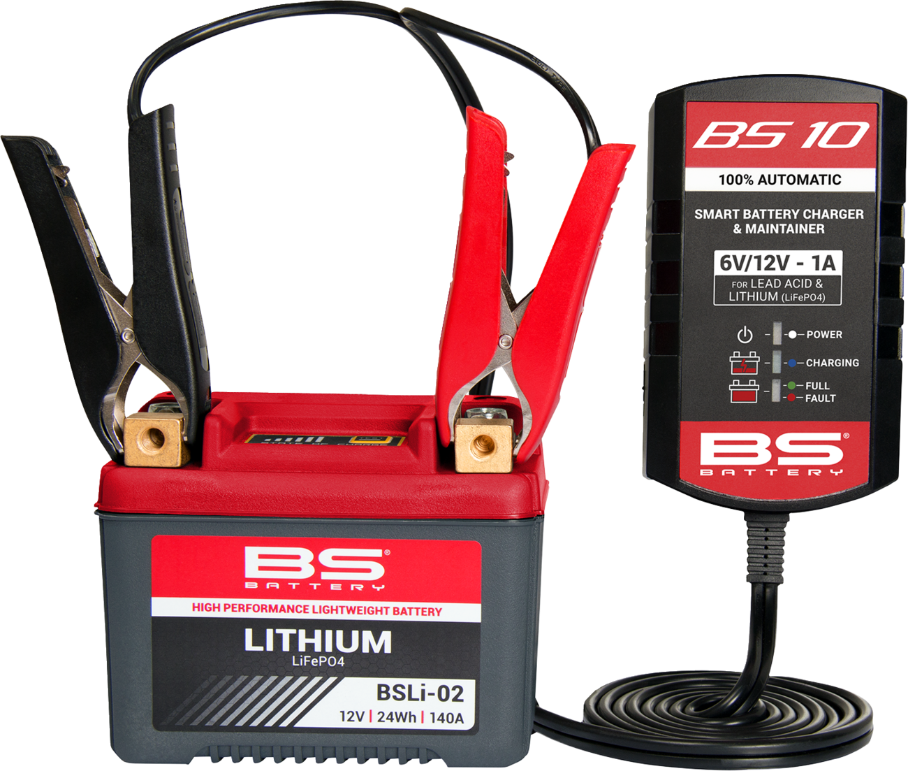 BS BATTERY BS10 Smart Battery Charger & Maintainer