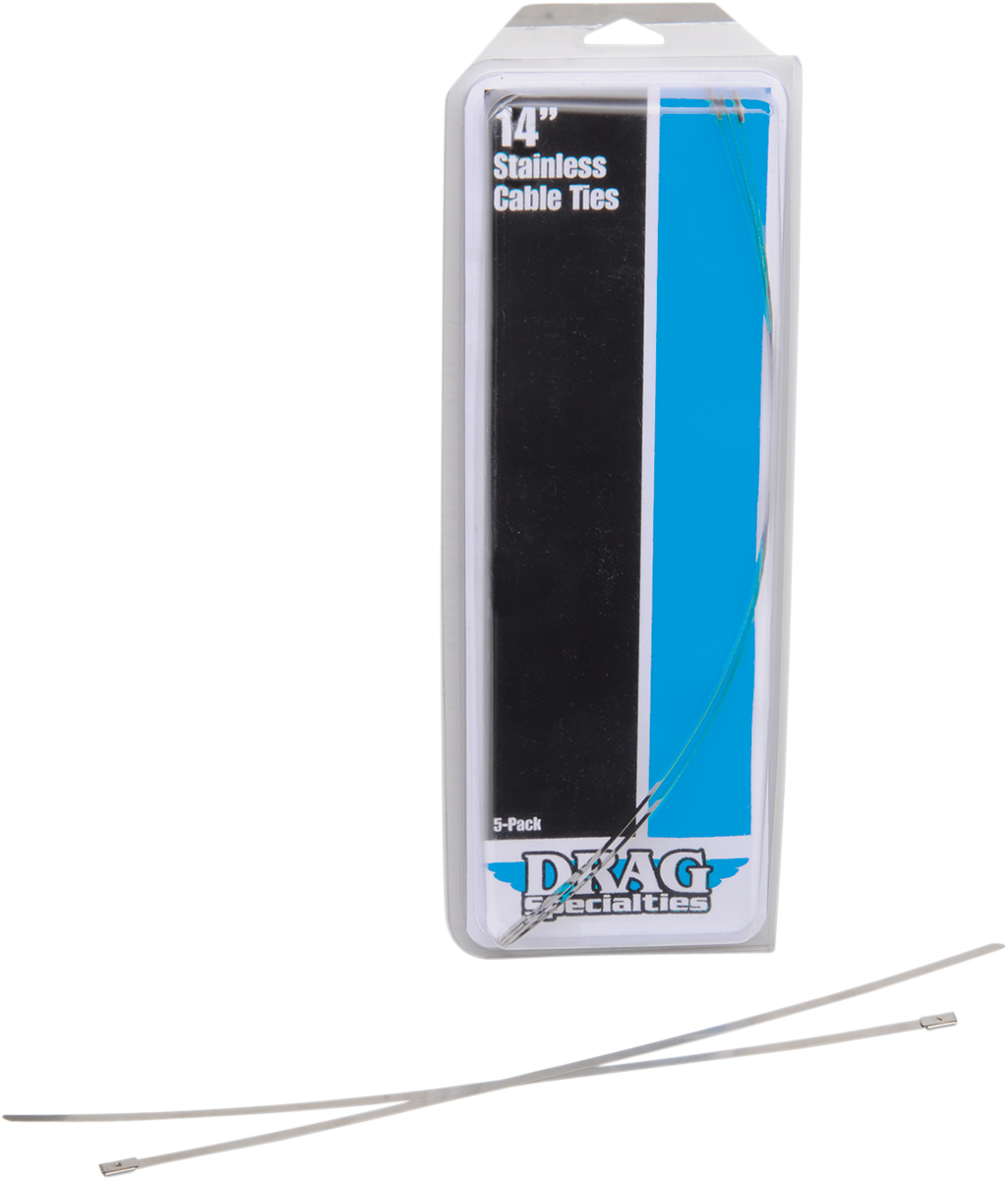 Drag specialties Tie Wraps - Stainless Steel - 14"