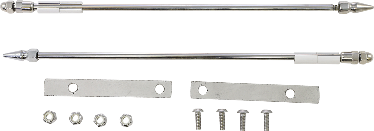 Trunk-Mounted Double Flag Holder Kit