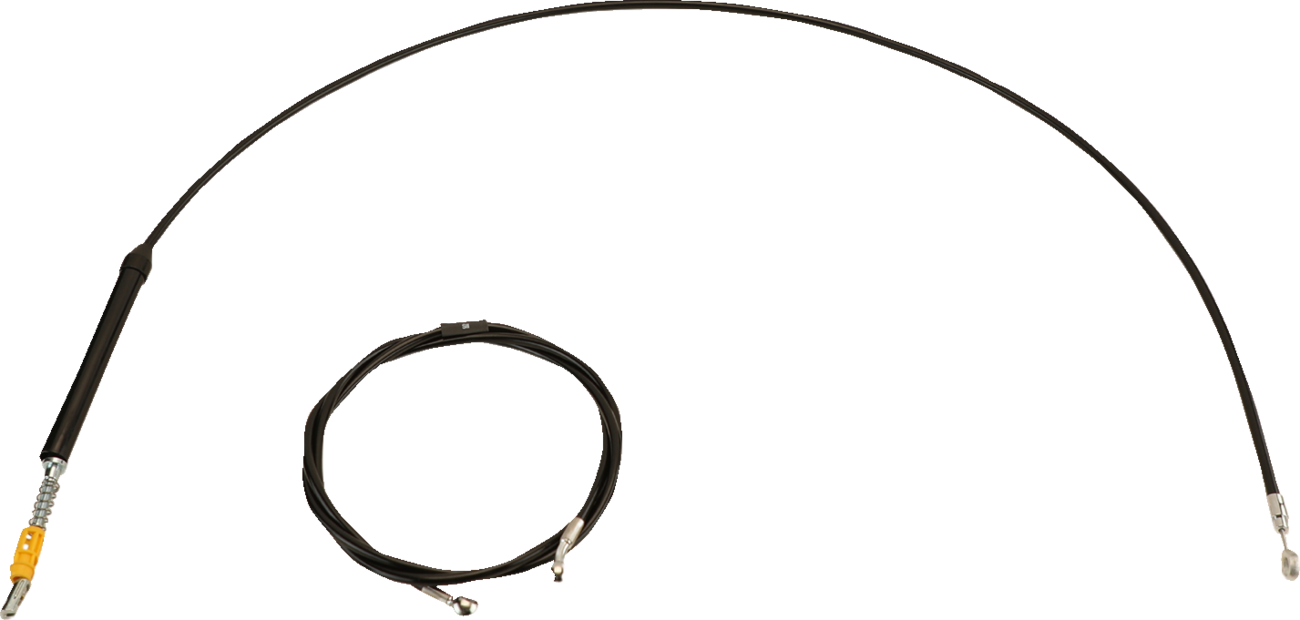 LA CHOPPERS Standard Black Vinyl Handlebar Cable/Brake Line Kit — Ape Hanger