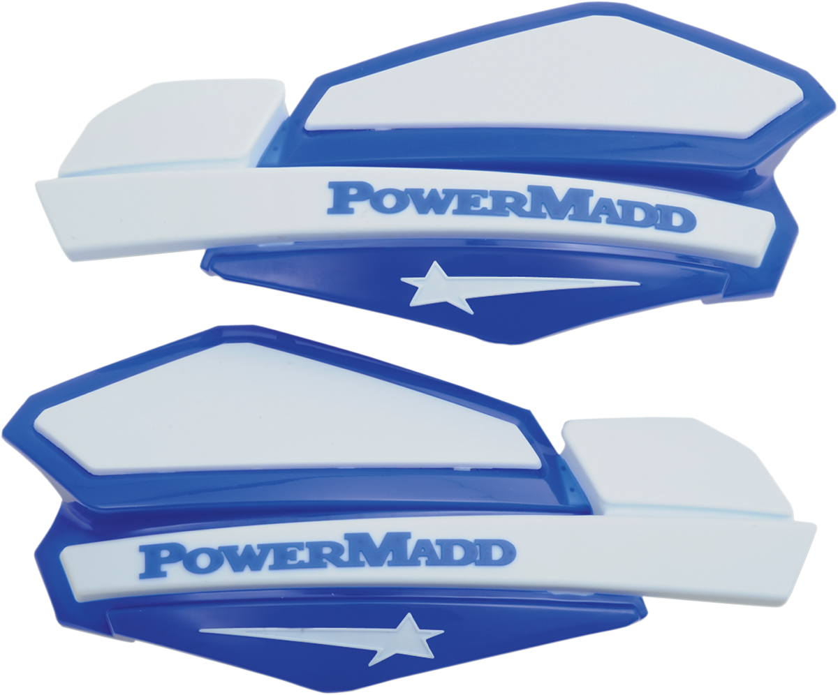 Powermadd Star Series Handguards - Blue/White
