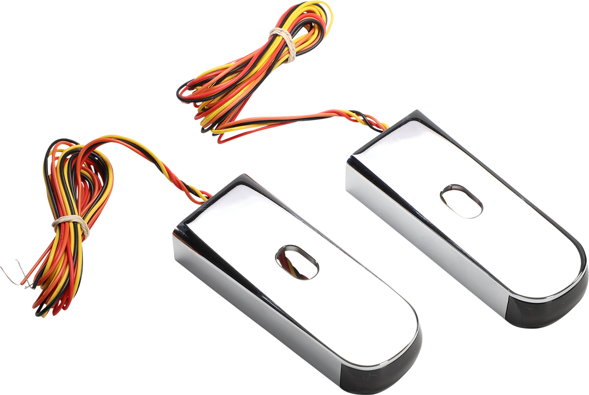 Alloy Art Fender Strut LED Marker Lights For Harley Dyna 2006-2017