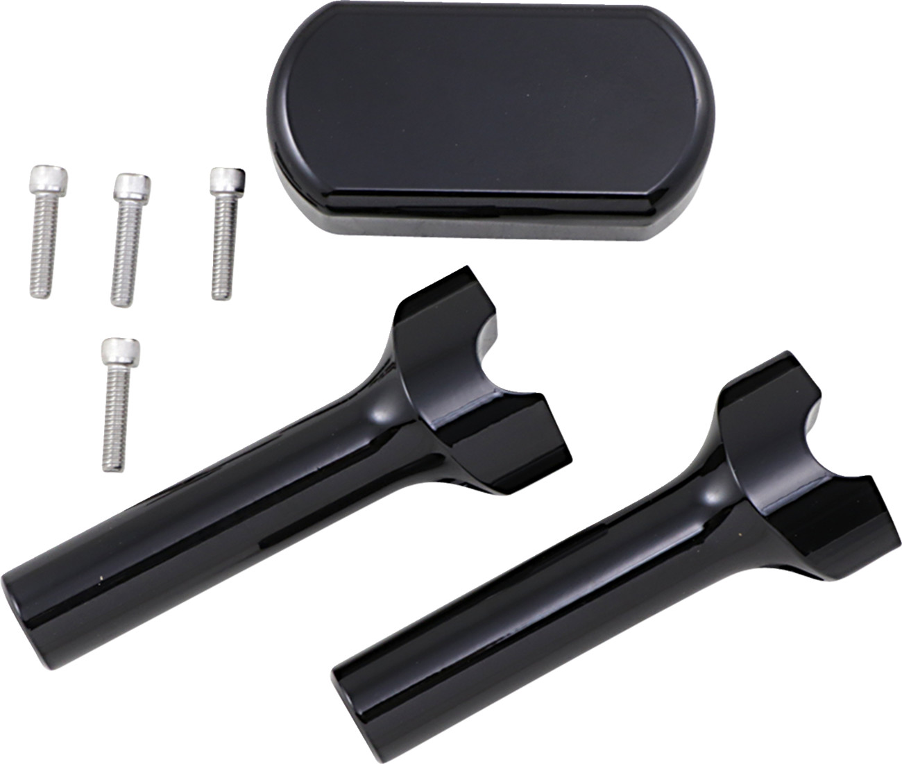 LA CHOPPERS Solid Handlebar Riser & Top Clamp Kit