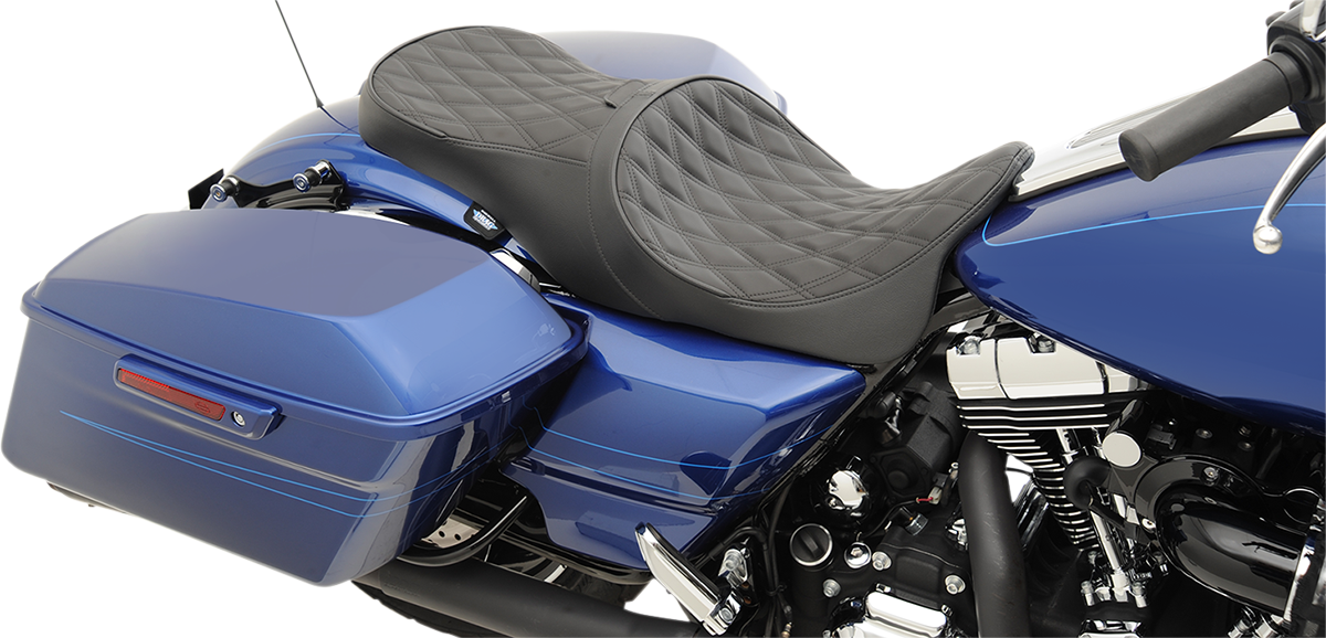 Drag specialties seats Low Forward Touring Seat - Diamond - FL '08-'23 Harley Davidson