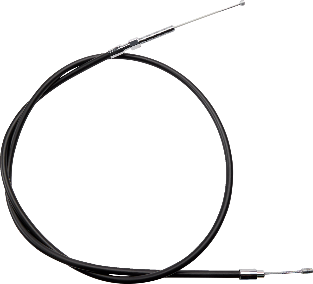 Drag specialties High-Efficiency Black Vinyl Clutch Cable - 58-9/16" Harley Davidson