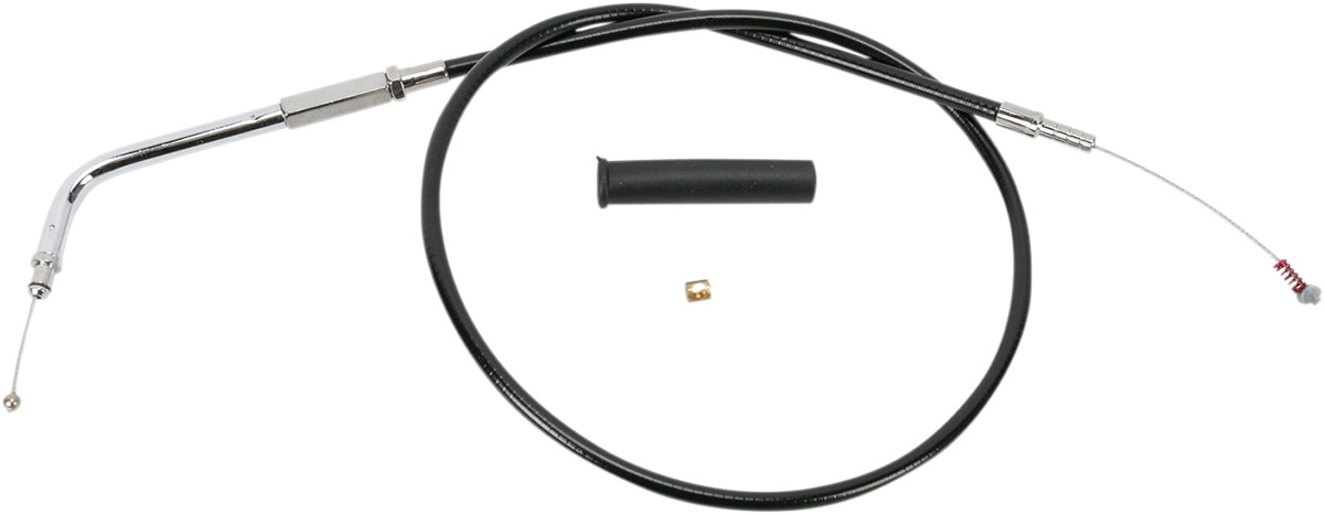 Drag specialties Black Vinyl Idle Cable - 26-1/2" Harley Davidson