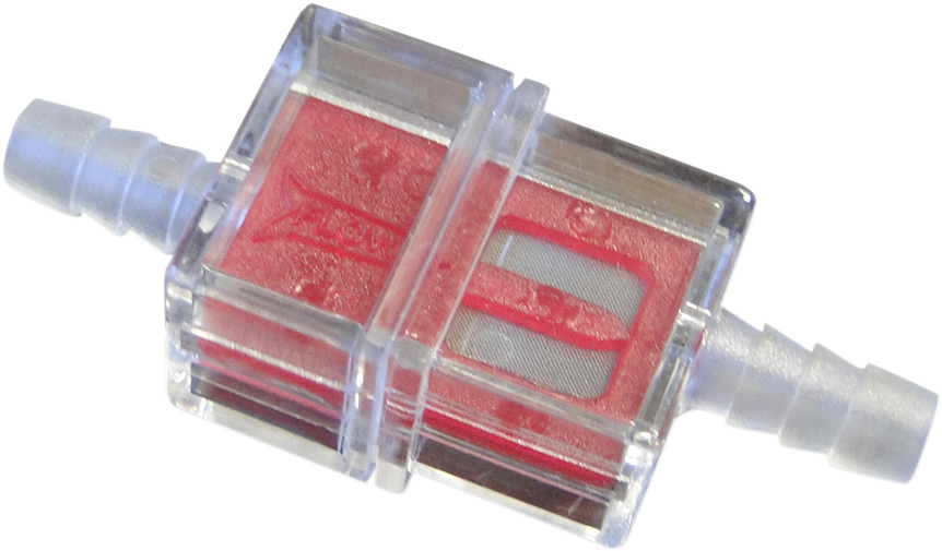 Helix In-Line Fuel Filters - Red - 1/4" - Display of 21