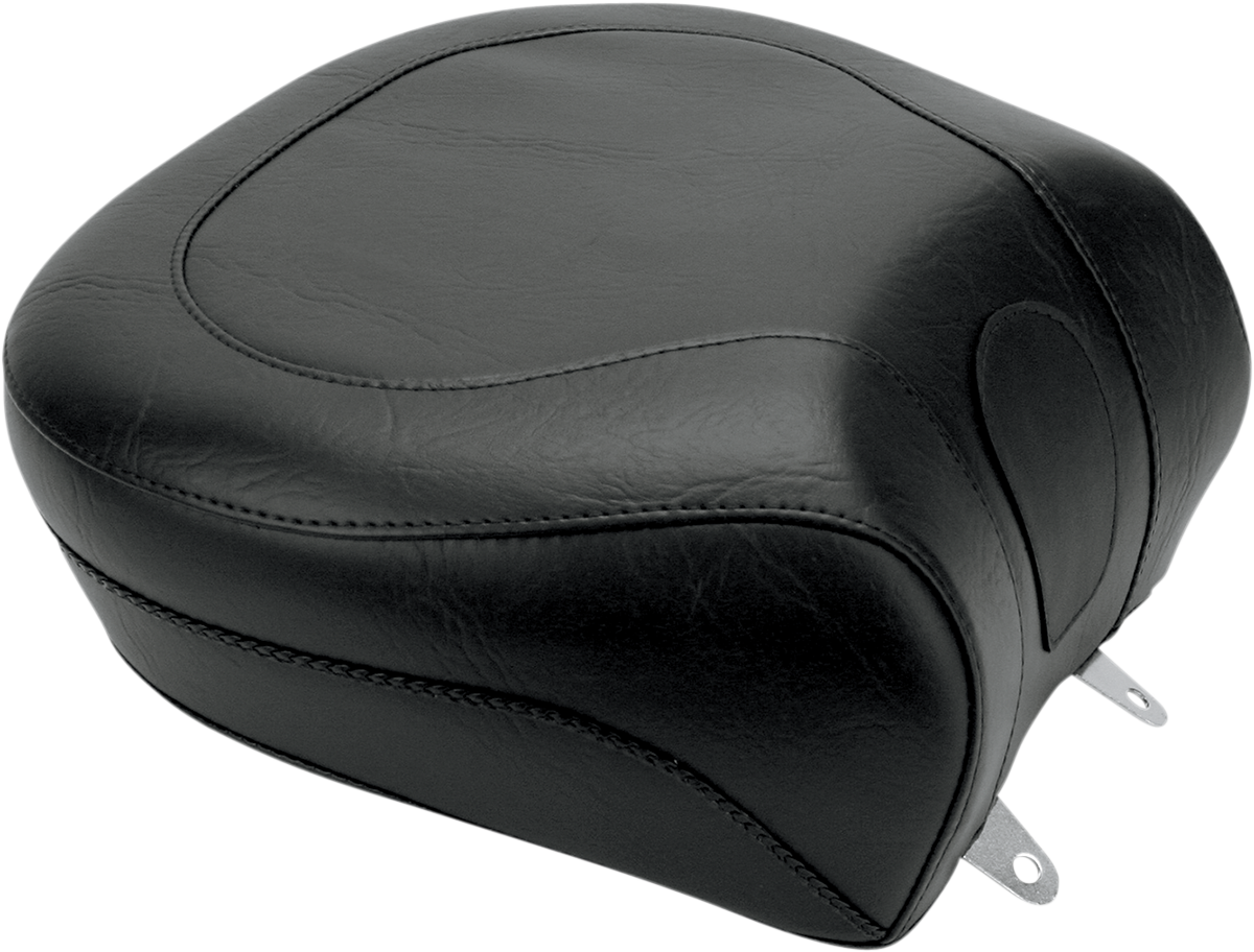 Mustang 79131 Wide Rear Seat Smooth Black FL FX Harley-Davidson 2000-2007