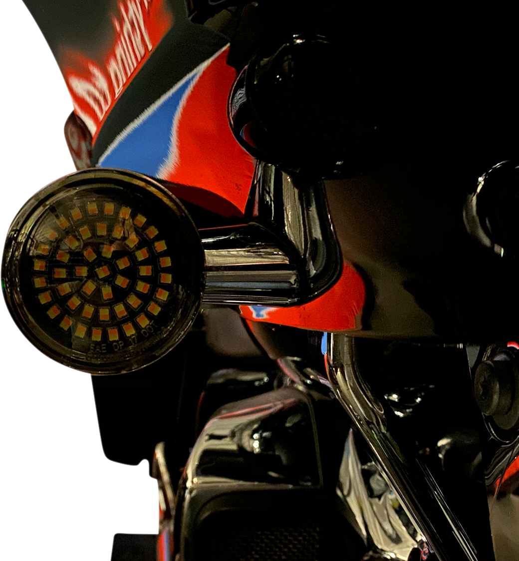 CUSTOM DYNAMICS Genesis® 4 Amber/White LED Turn Signal Inserts