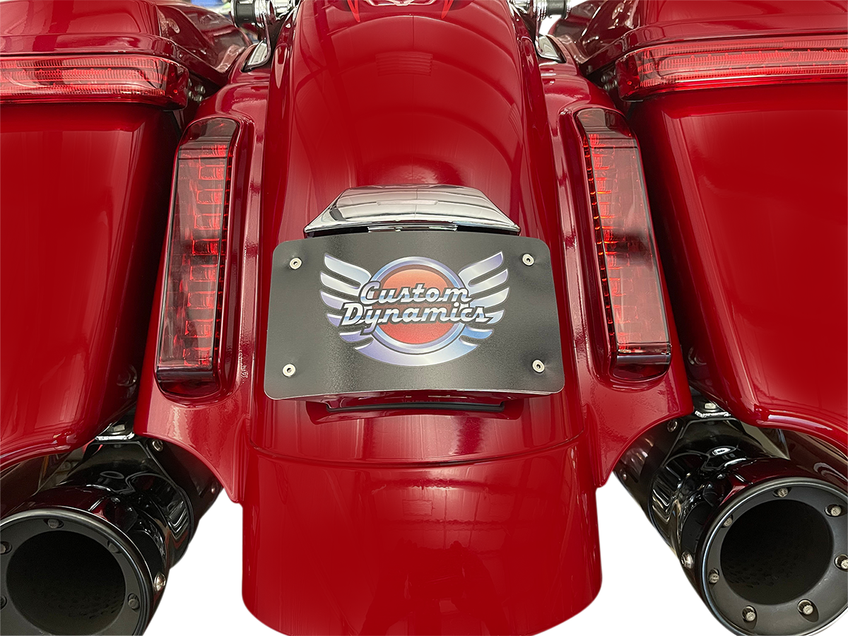 Custom Dynamics Radius License Plate Mount For Harley CVO Touring 2014-2022