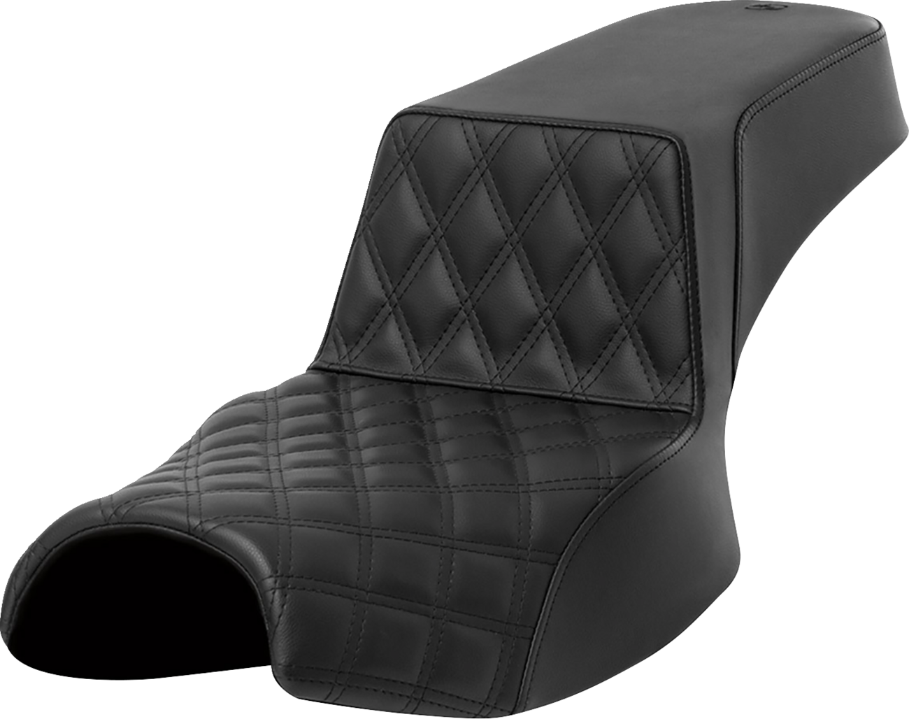 SADDLEMEN Step-Up Seat — Front Lattice Stitch