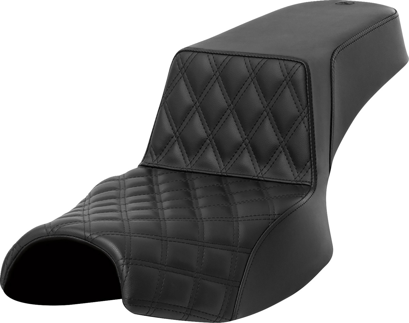 SADDLEMEN Step-Up Seat — Front Lattice Stitch