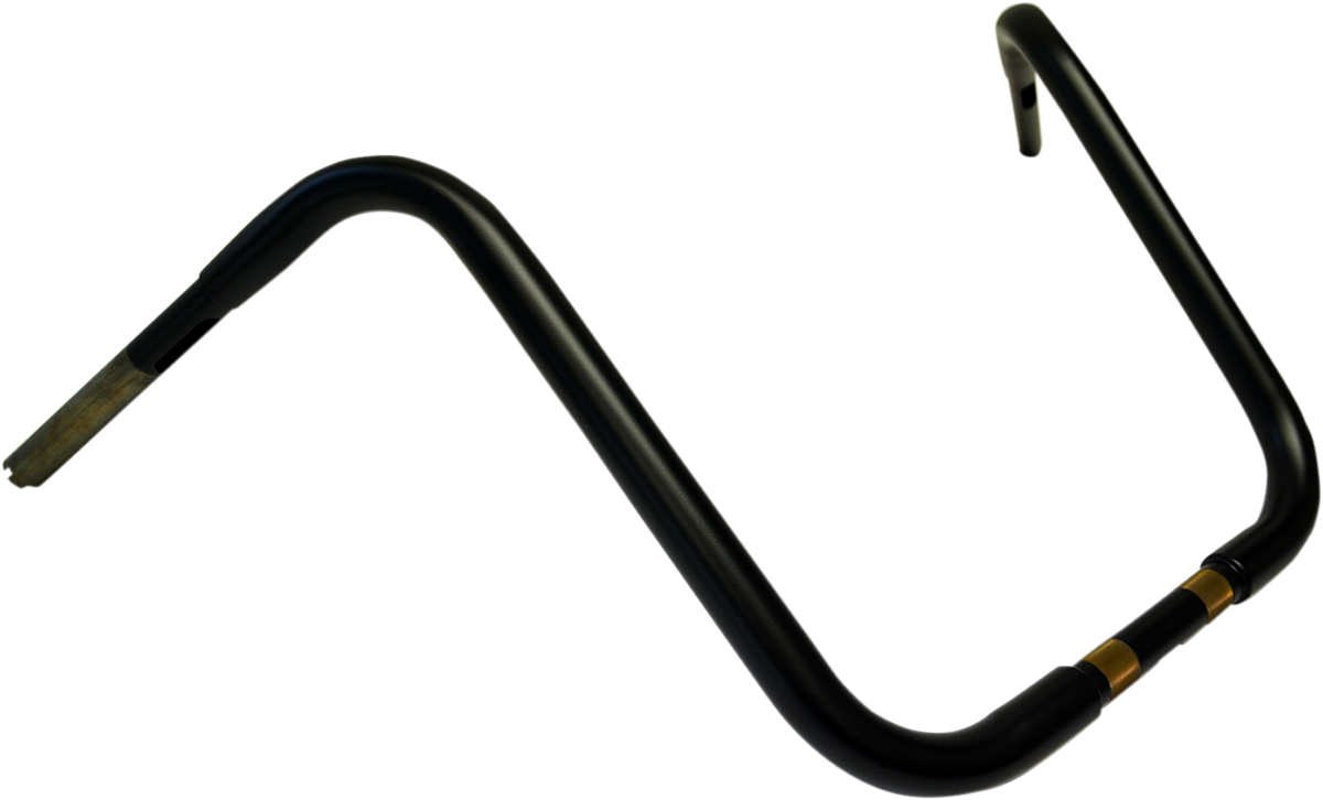 Drag specialties 1-1/4" Buffalo Touring Handlebar - 16" - TBW - Flat Black Harley Davidson