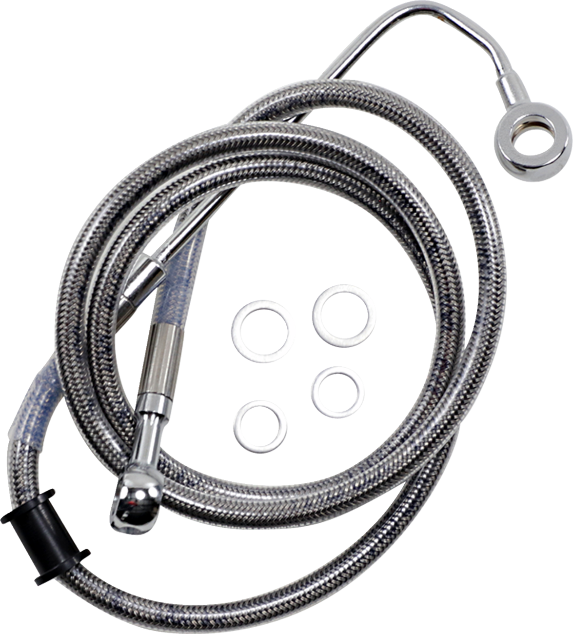 Drag specialties Brake Line - +8" - Stainless Steel - '15-'17 Softail 2015-2017 Harley Davidson FLSTC Heritage Softail Classic