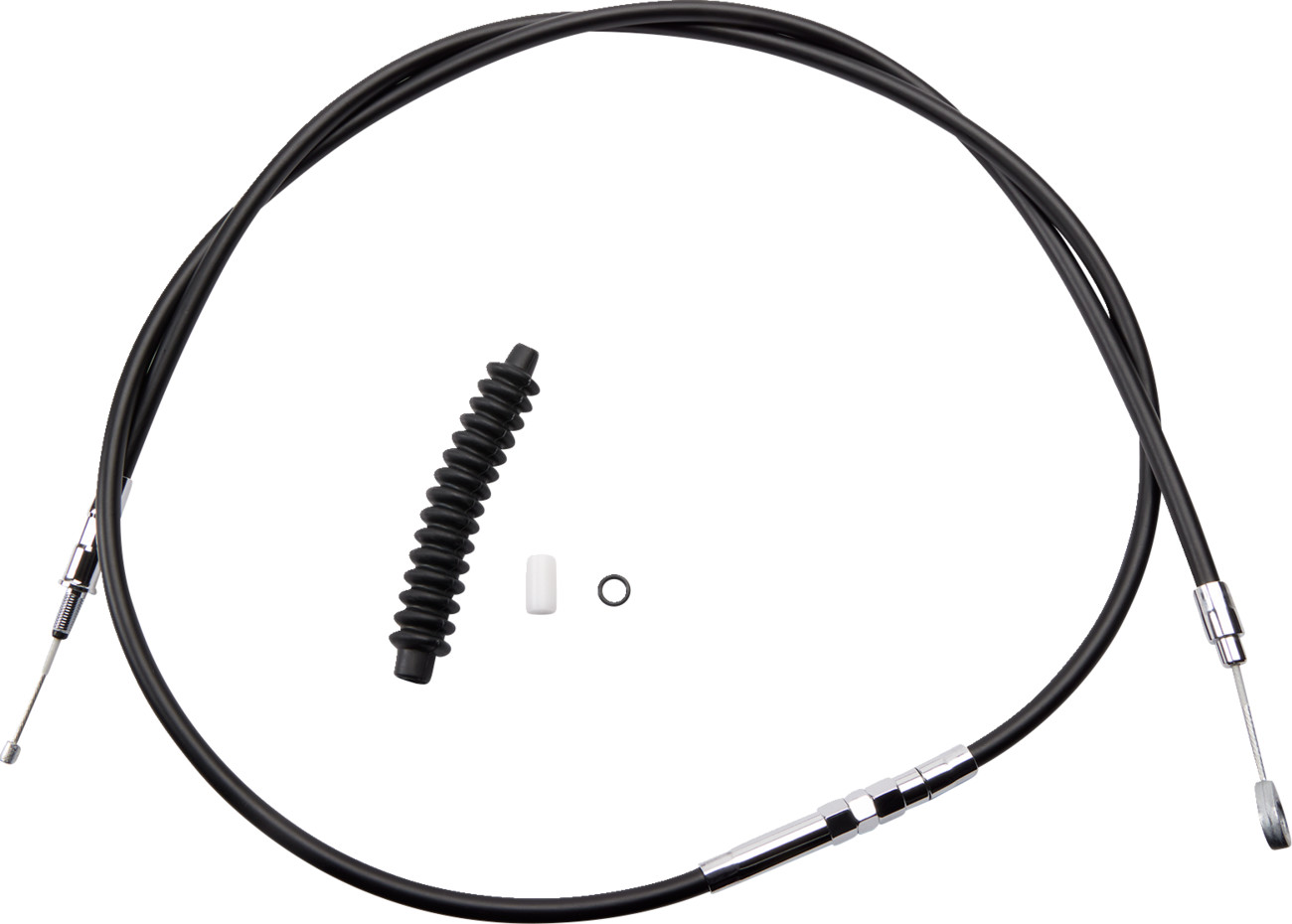 Drag specialties High-Efficiency Black Vinyl Clutch Cable - 72-11/16" Harley Davidson