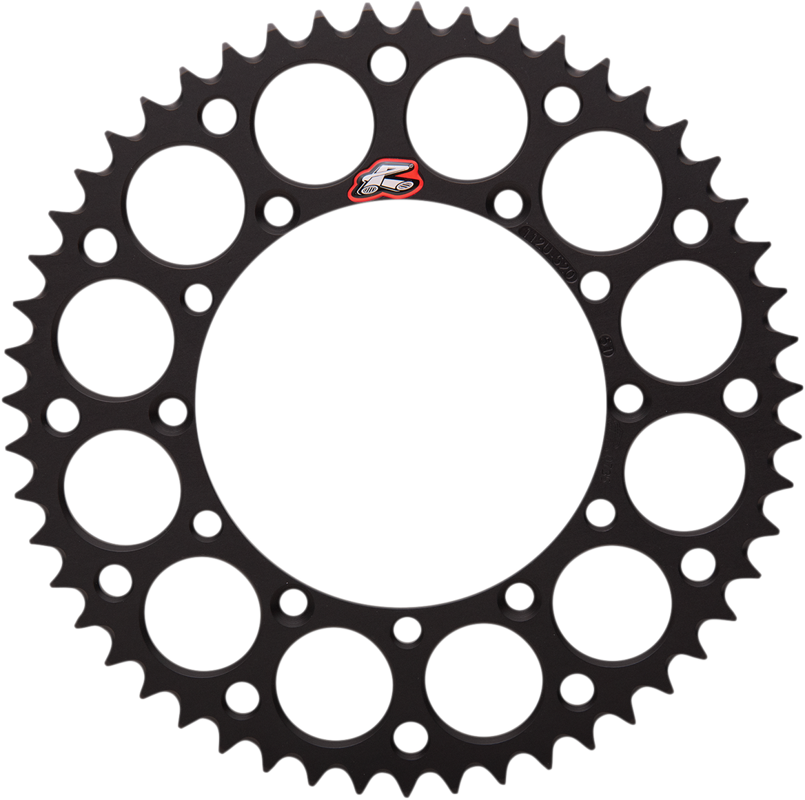 Renthal Rear Sprocket - Aluminum - 51 Tooth - Black - Kawasaki 51T