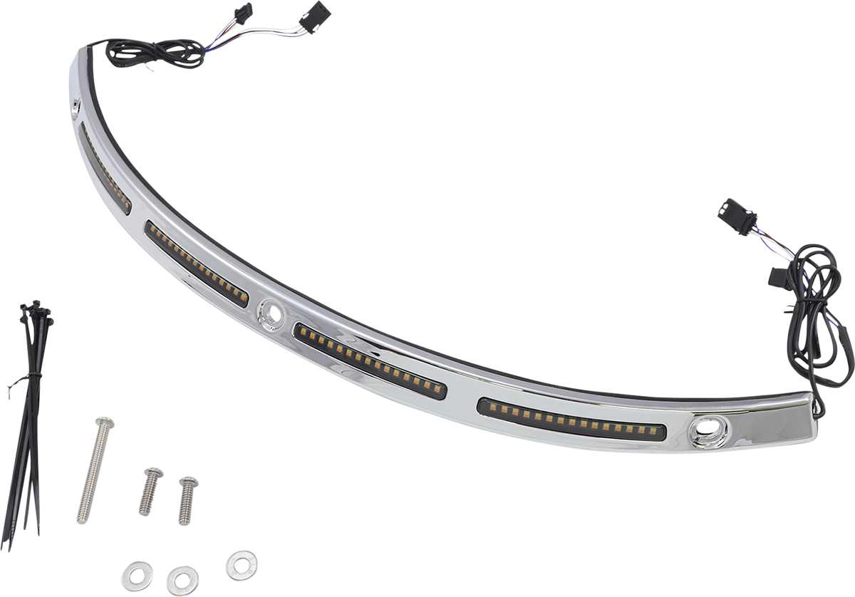 Custom Dynamics Dual Function LED Windshield Trim for Harley Touring 2014-2025