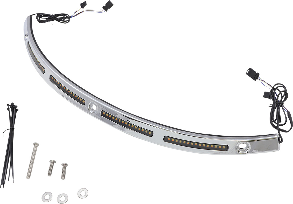 Custom Dynamics Dual Function LED Windshield Trim for Harley Touring 2014-2025