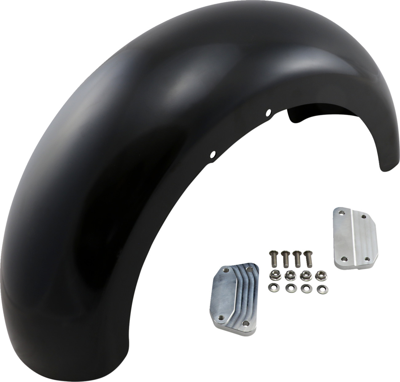 Klock Werks Hugger Series Front Fender Fit Kit With Mounting Blocks For Harley FLFB 2018-2024