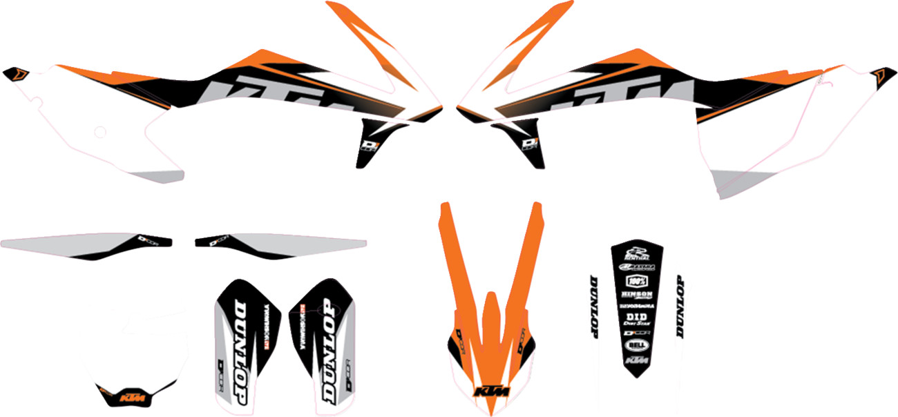 D'cor visuals Graphic Kit - Cor 9 KTM - '16-'18