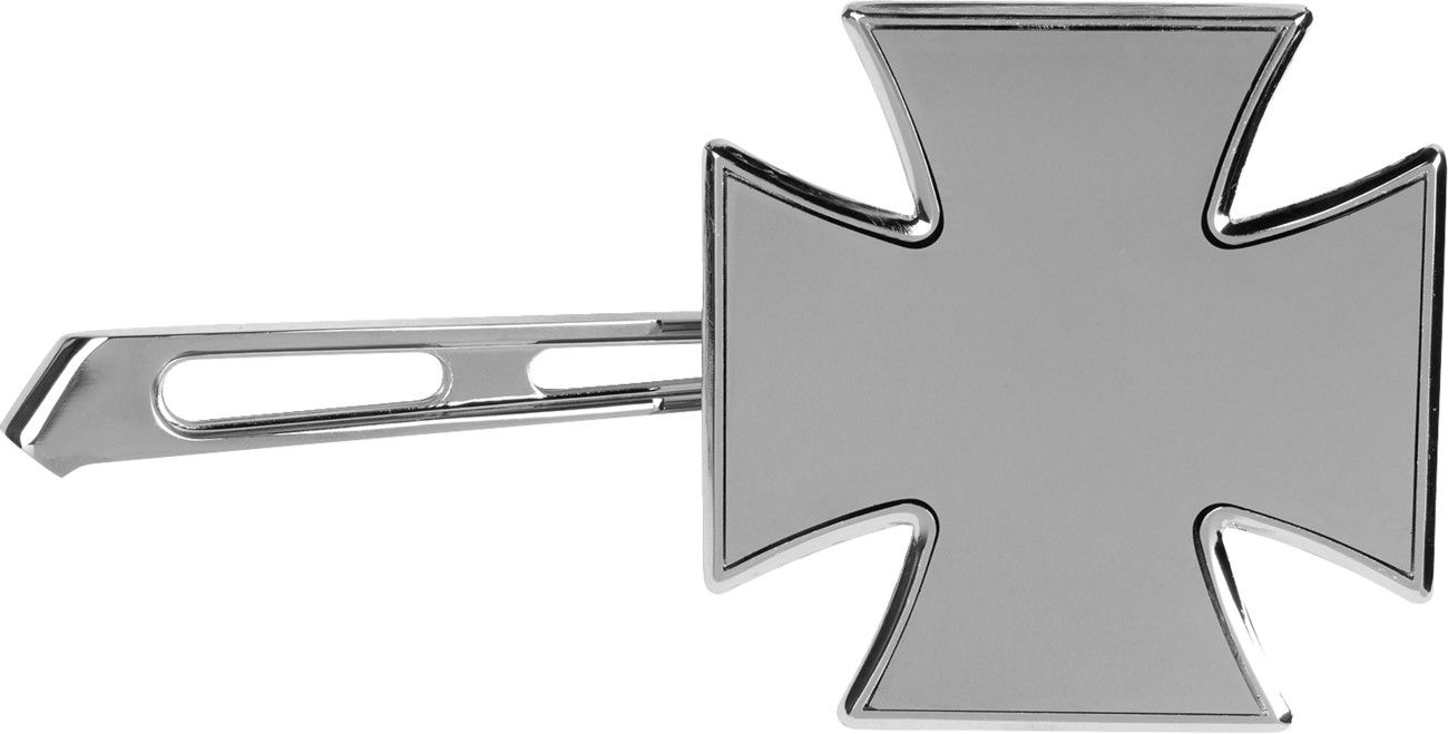 Emgo Mirror - Side View - Maltese Cross - Split Stem - Right - Bolt-On - Each