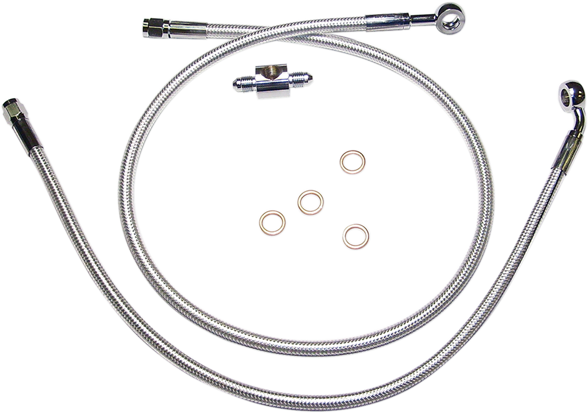 MAGNUM SHIELDING Braided Rear Brake Line Kit