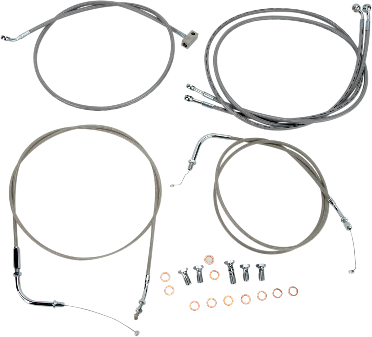 Stainless Handlebar Cable/Line Kit