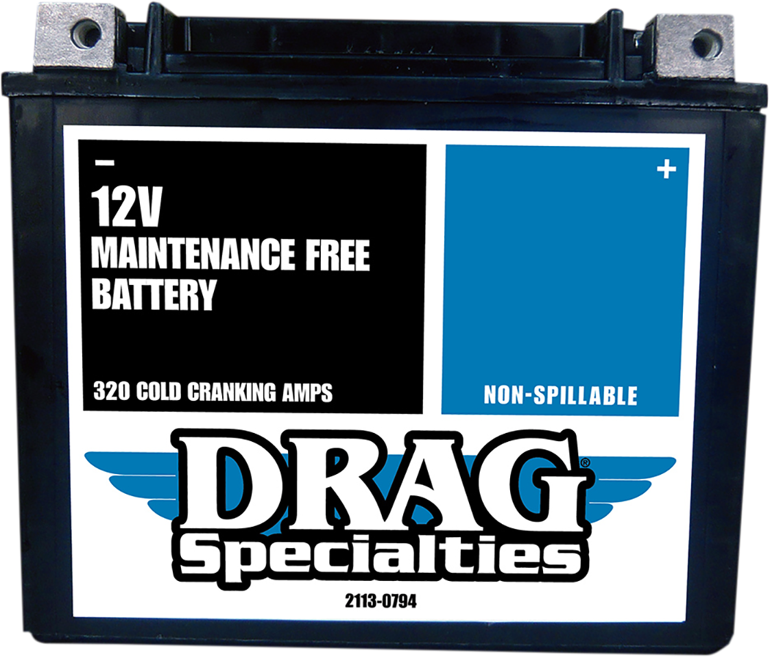 Drag Specialties Factory-Activated High-Performance AGM Maintenance-Free Battery