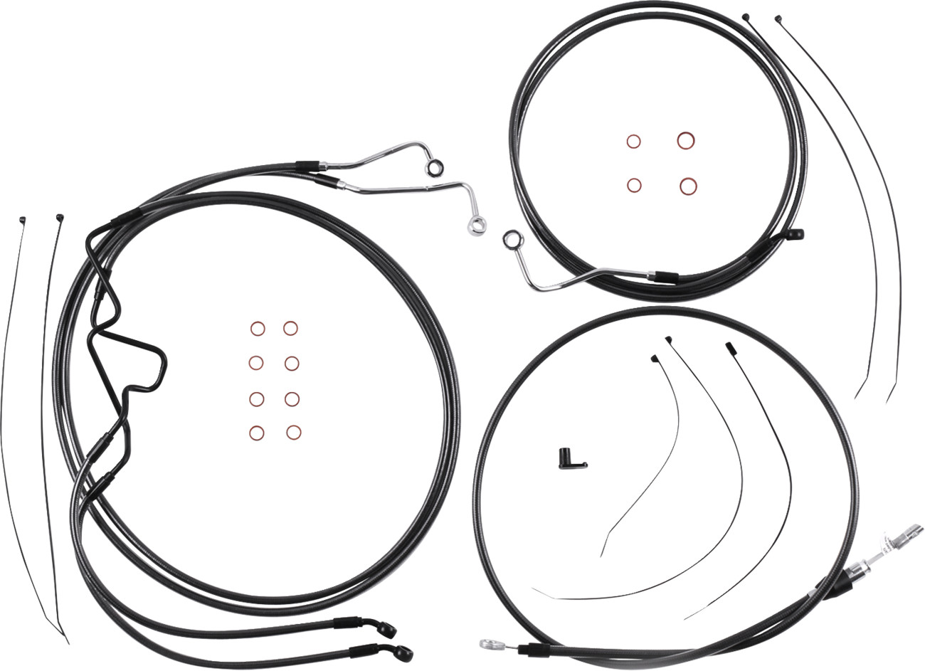 Magnum shielding Black Pearl™ Designer Handlebar Installation Kit - 10" - '21-'23 FLTR 2021-2023 Harley Davidson FLTRX Road Glide / 2021-2023 Harley Davidson FLTRXS Road Glide Special / 2021-2023 Harley Davidson FLTRK Road Glide Limited