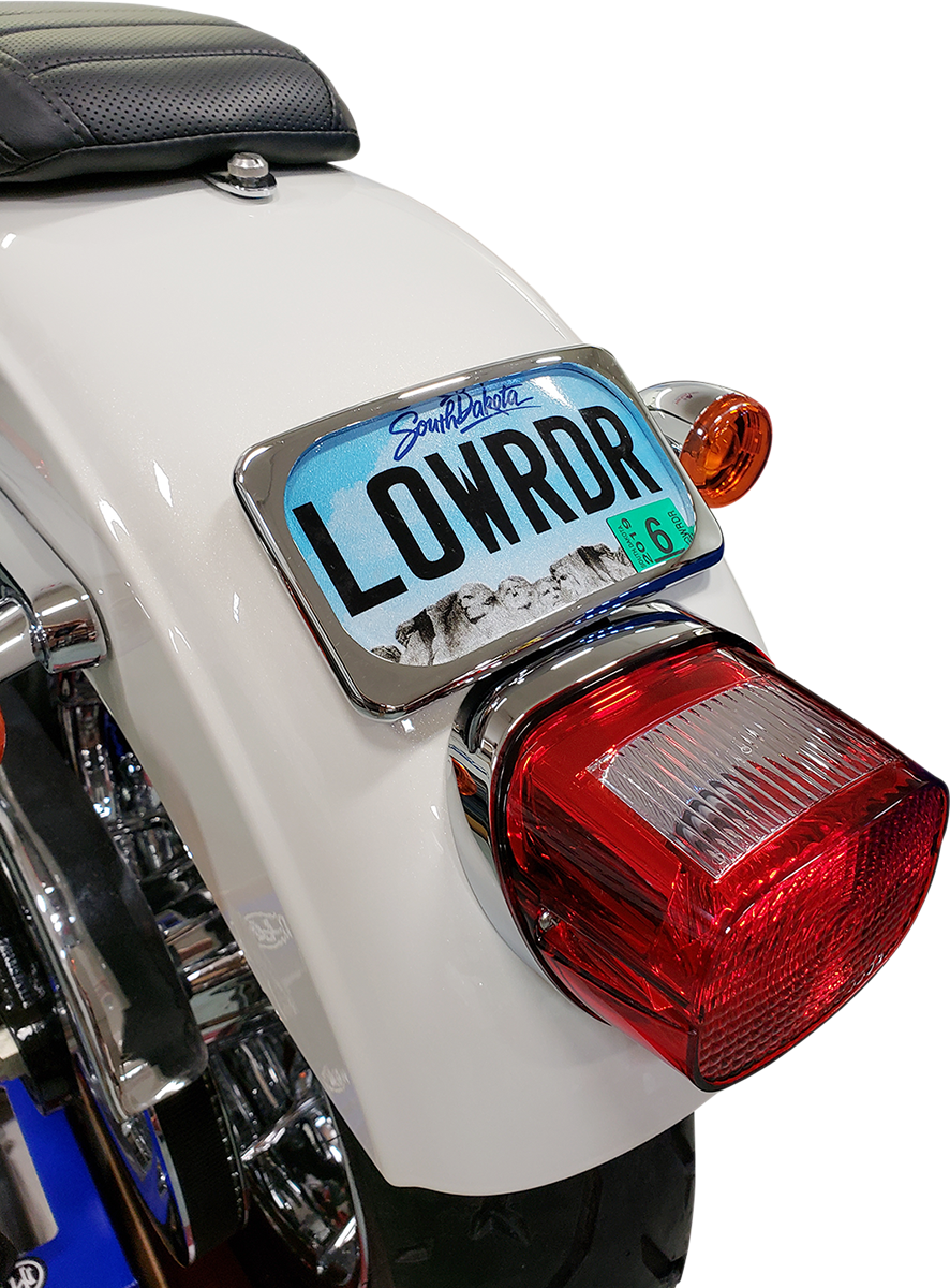 Drag specialties License Plate Mount - Large Radius