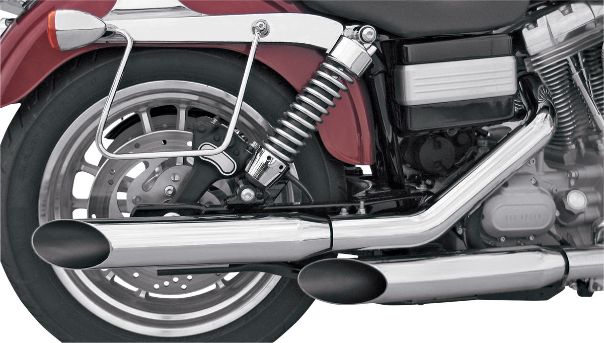 Khrome Werks 3" HP-Plus Chrome Slip on Mufflers for 91-05 Harley Dyna FXD FXDC