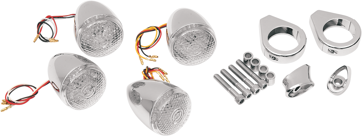 Drag specialties Turn Signal Kit - Clear/Red