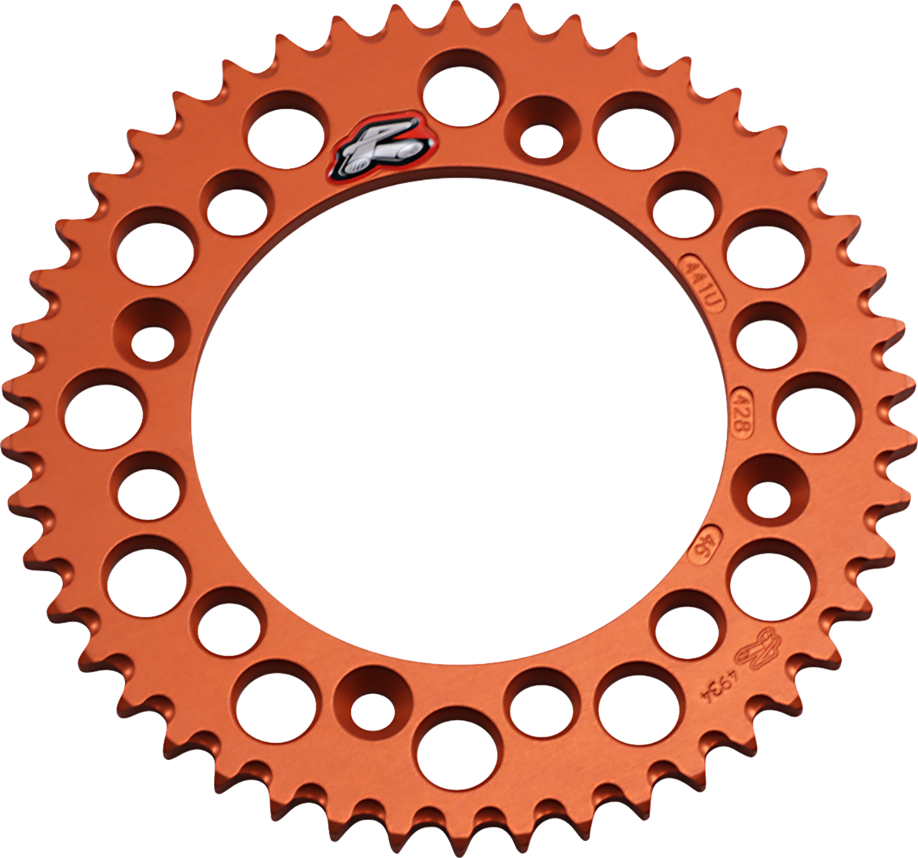 Renthal Rear Sprocket - Aluminum - 46 Tooth - Orange - Gas Gas/Husqvarna/KTM 46T