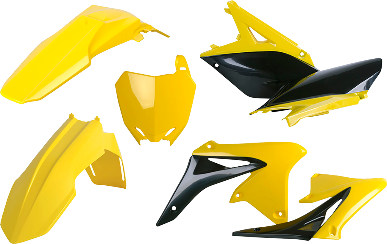 Polisport Body Kit - '17 OEM Yellow/Black - RM-Z 250 2010-2018 Suzuki RMZ250