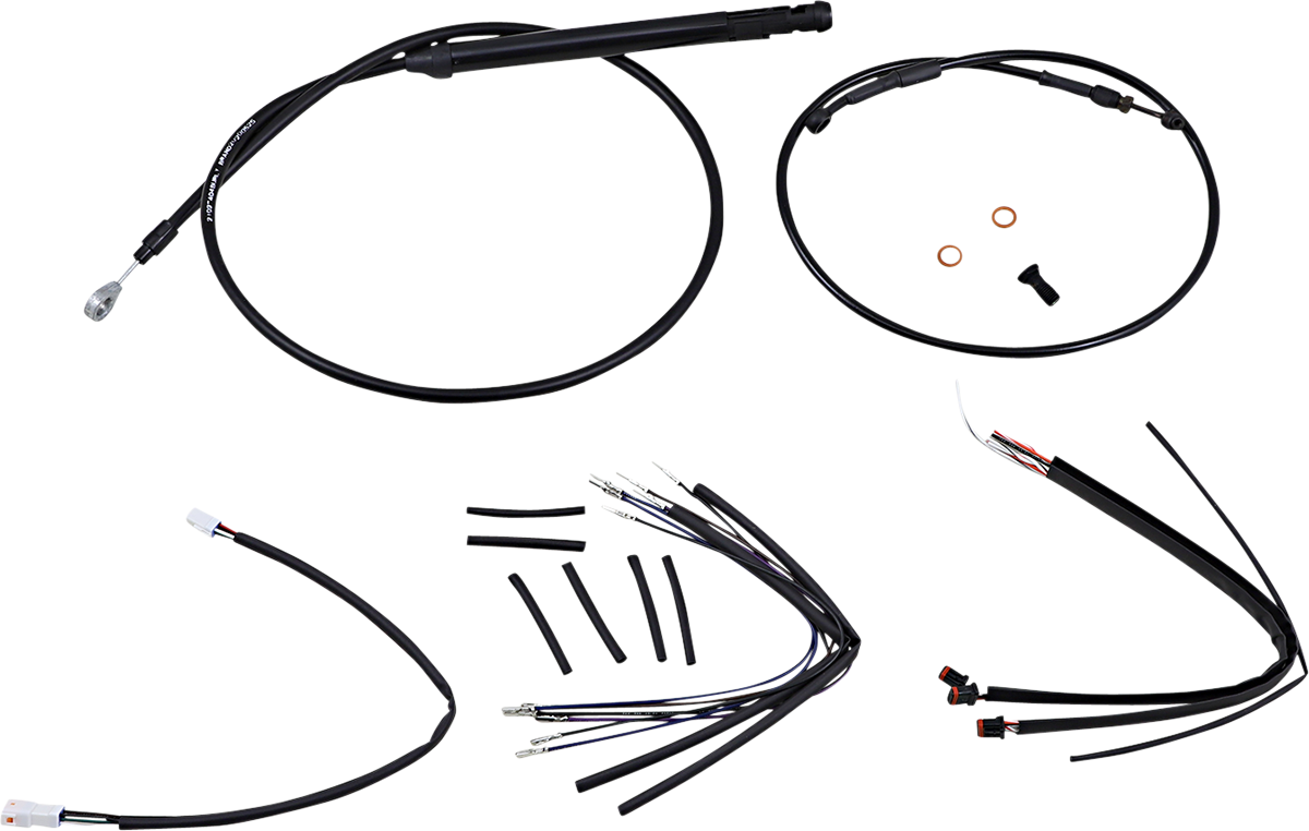 Burly Handlebar Cable Installation Kit For Harley Softail w/ ABS 2018-2024