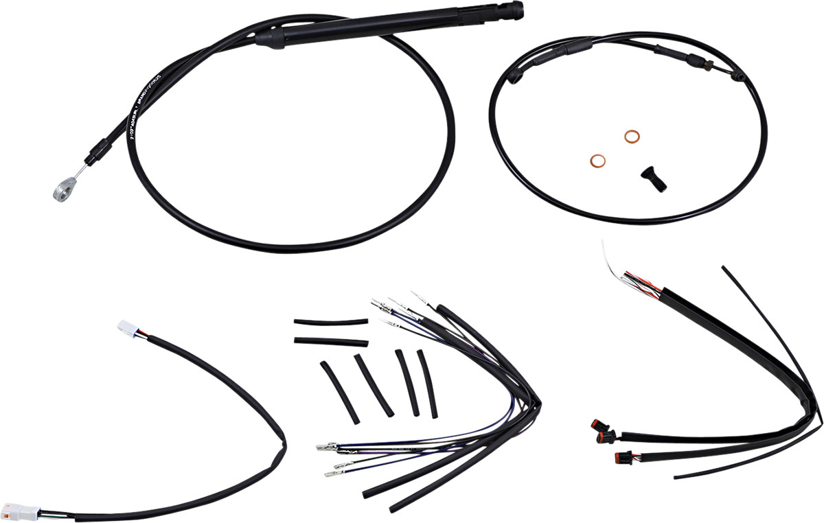 Burly Handlebar Cable Installation Kit For Harley Softail w/ ABS 2018-2024