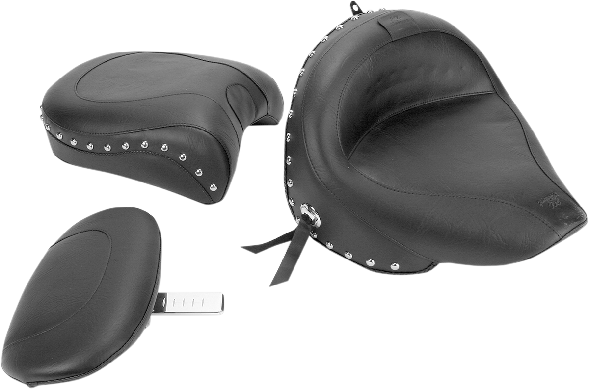 MUSTANG Wide Touring Seat with Driver Backrest