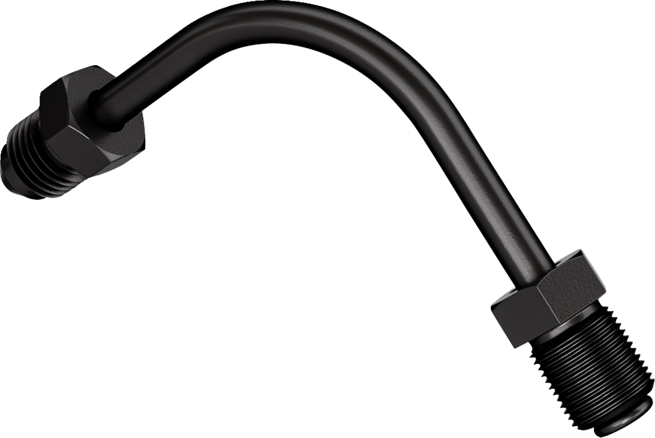Goodridge Universal Banjo - Long AN3 Adaptor - 90° Side Bend - Black Zinc
