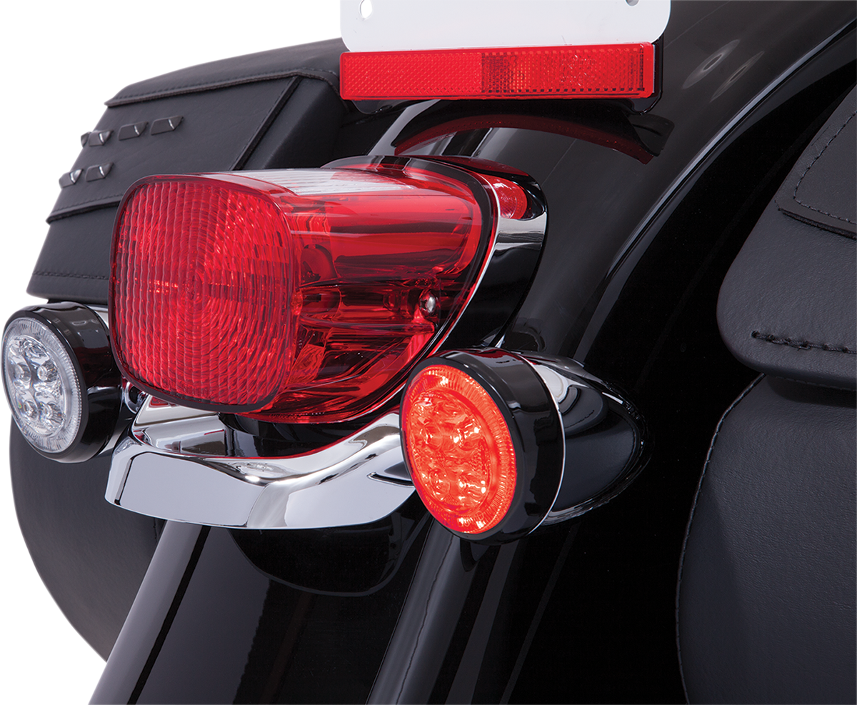 Ciro Turn Signal Insert - Red LED - Black Harley Davidson