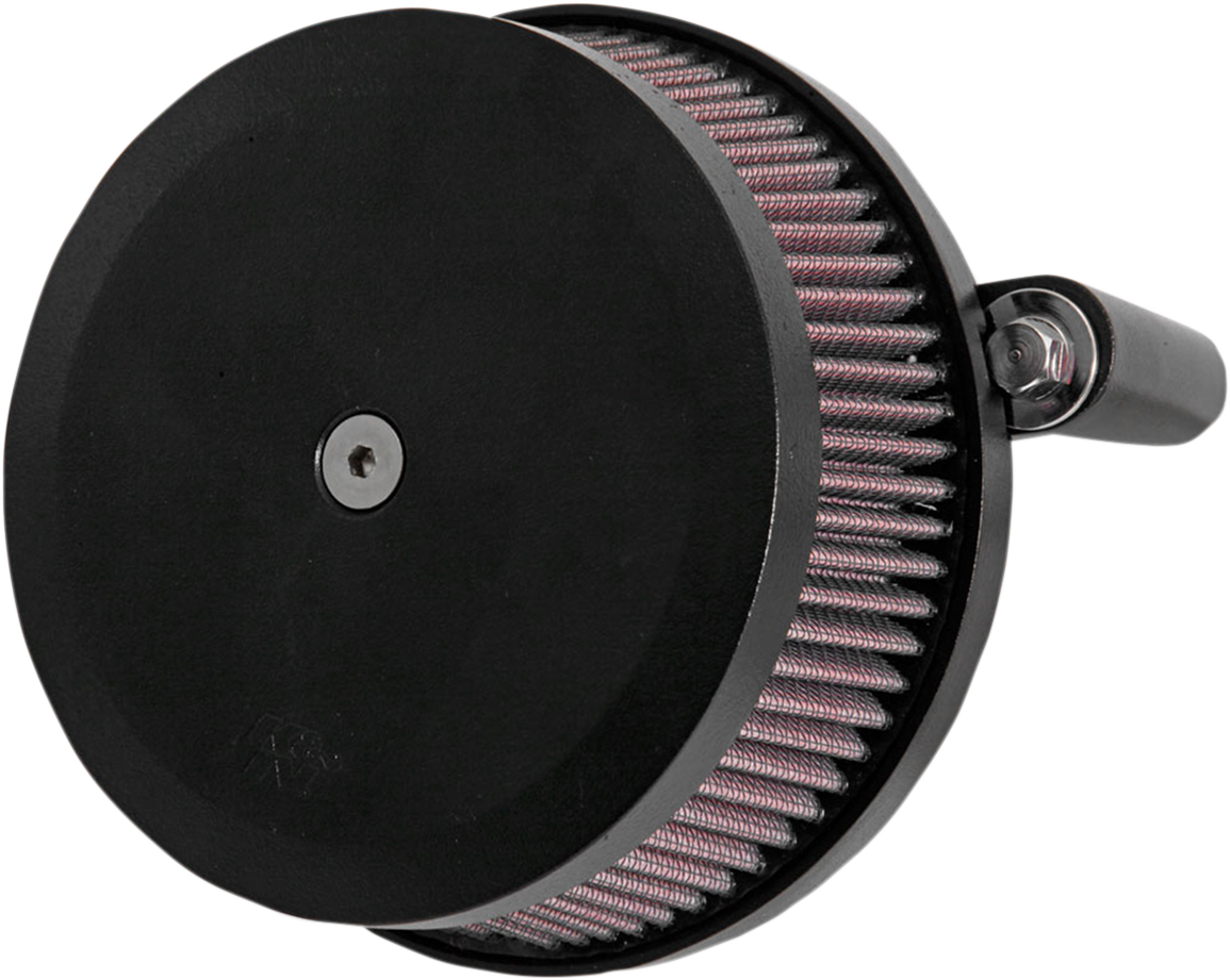 K & n Street Metal Air Intake Kit - Hammer - Black - Twin Cam Harley Davidson