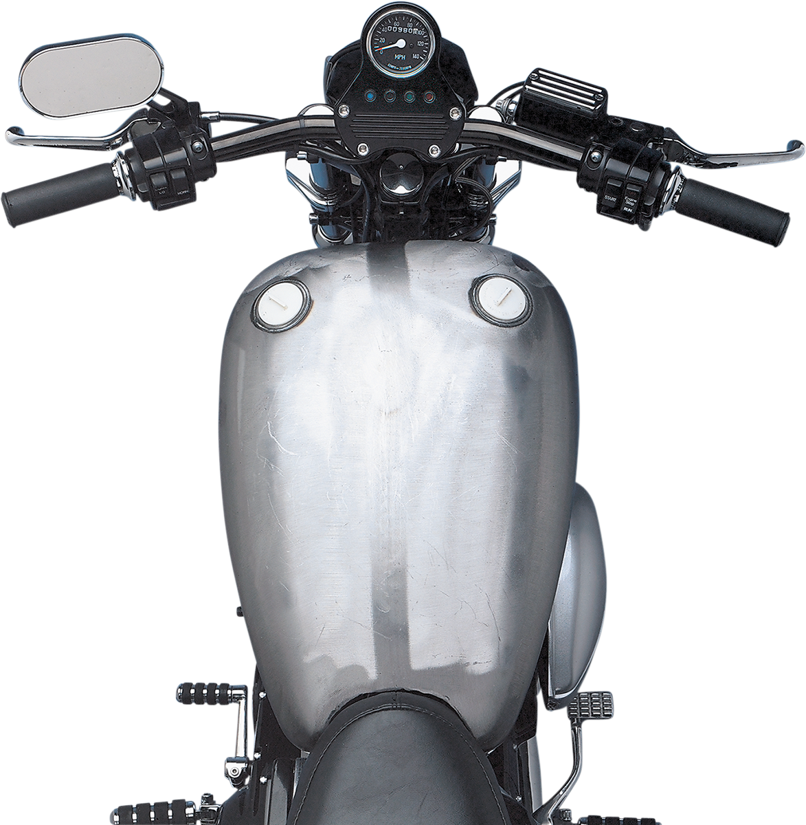 Drag specialties Extended Gas Tank - Smooth-Top - Twin-Cap - Sportster Harley Davidson